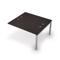 Avance 6МБК.5269 (Венге/алюминий матовый) Бенч-система на 2 рабочих места, конечный модуль