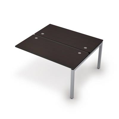 Avance 6МБК.5269 (Венге/алюминий матовый) Бенч-система на 2 рабочих места, конечный модуль