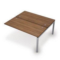 Avance 6МБК.5274 (Шамони темный/алюминий матовый) Бенч-система на 2 рабочих места, конечный модуль