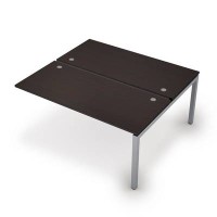 Avance 6МБК.5274 (Венге/алюминий матовый) Бенч-система на 2 рабочих места, конечный модуль