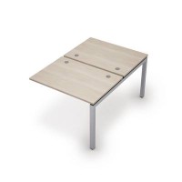 Avance 6МБК.5277 (Шамони светлый/алюминий матовый) Бенч-система на 2 рабочих места, конечный модуль