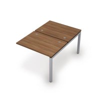 Avance 6МБК.5277 (Шамони темный/алюминий матовый) Бенч-система на 2 рабочих места, конечный модуль