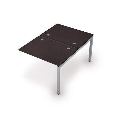 Avance 6МБК.5277 (Венге/алюминий матовый) Бенч-система на 2 рабочих места, конечный модуль