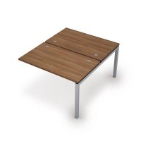 Avance 6МБК.5278 (Шамони темный/алюминий матовый) Бенч-система на 2 рабочих места, конечный модуль