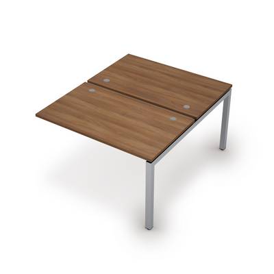 Avance 6МБК.5278 (Шамони темный/алюминий матовый) Бенч-система на 2 рабочих места, конечный модуль