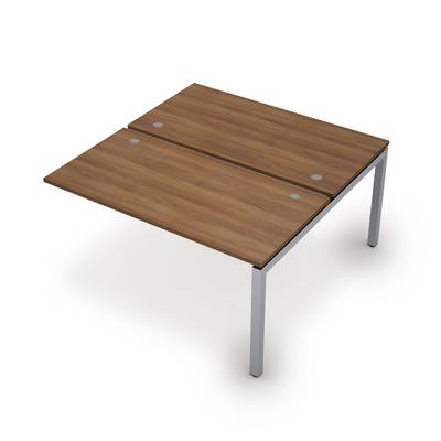 Avance 6МБК.5279 (Шамони темный/алюминий матовый) Бенч-система на 2 рабочих места, конечный модуль