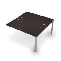 Avance 6МБК.5279 (Венге/алюминий матовый) Бенч-система на 2 рабочих места, конечный модуль