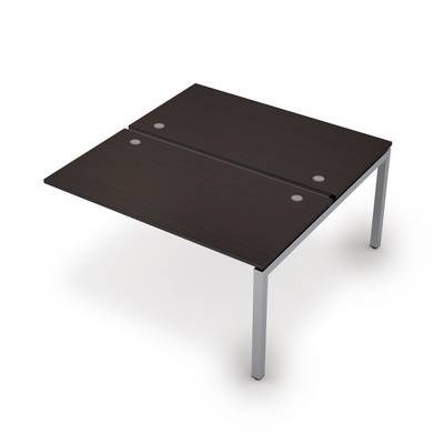 Avance 6МБК.5279 (Венге/алюминий матовый) Бенч-система на 2 рабочих места, конечный модуль