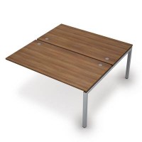 Avance 6МБК.5284 (Шамони темный/алюминий матовый) Бенч-система на 2 рабочих места, конечный модуль