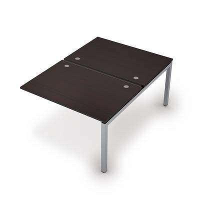 Avance 6МБК.5288 (Венге/алюминий матовый) Бенч-система на 2 рабочих места, конечный модуль