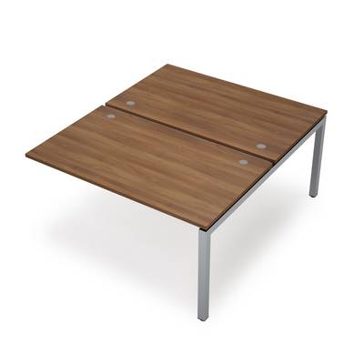 Avance 6МБК.5289 (Шамони темный/алюминий матовый) Бенч-система на 2 рабочих места, конечный модуль