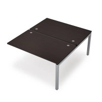 Avance 6МБК.5289 (Венге/алюминий матовый) Бенч-система на 2 рабочих места, конечный модуль