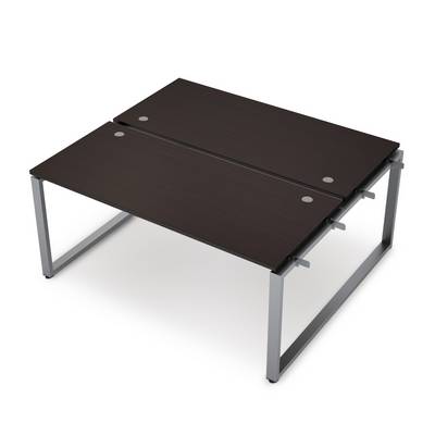 Avance 6МБН-О.6264 (Венге/алюминий матовый) Бенч-система на 2 рабочих места, начальный модуль