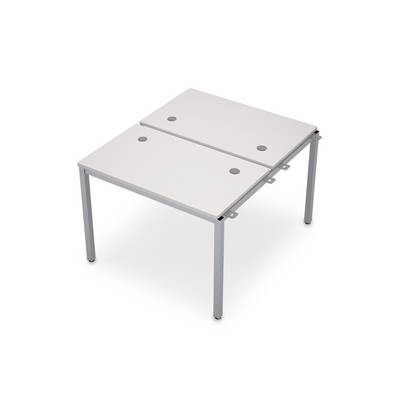 Avance 6МБН.267 (Белый/алюминий матовый) Сдвоенная бенч-система, начальный модуль