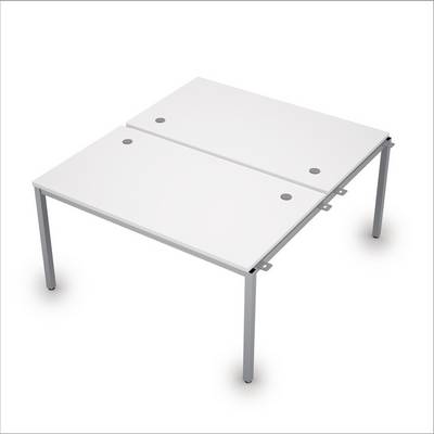 Avance 6МБН.289 (Белый/алюминий матовый) Сдвоенная бенч-система, начальный модуль