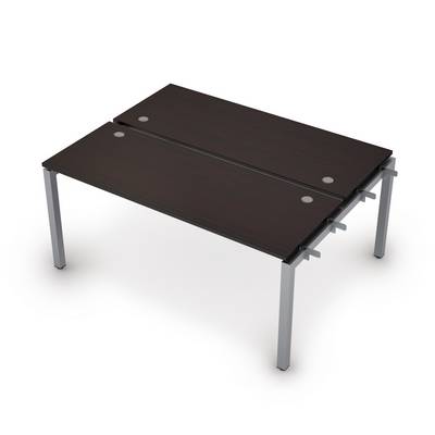 Avance 6МБН.5264 (Венге/алюминий матовый) Бенч-система на 2 рабочих места, начальный модуль