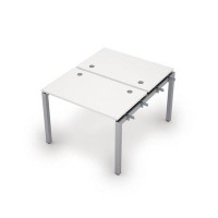 Avance 6МБН.5267 (Белый/алюминий матовый) Бенч-система на 2 рабочих места, начальный модуль