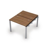 Avance 6МБН.5267 (Шамони темный/алюминий матовый) Бенч-система на 2 рабочих места, начальный модуль