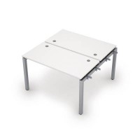 Avance 6МБН.5268 (Белый/алюминий матовый) Бенч-система на 2 рабочих места, начальный модуль