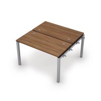 Avance 6МБН.5268 (Шамони темный/алюминий матовый) Бенч-система на 2 рабочих места, начальный модуль