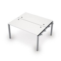 Avance 6МБН.5269 (Белый/алюминий матовый) Бенч-система на 2 рабочих места, начальный модуль