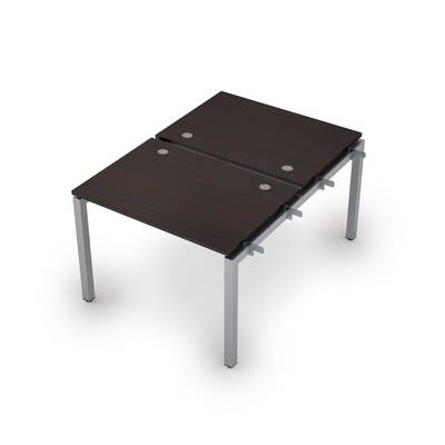 Avance 6МБН.5277 (Венге/алюминий матовый) Бенч-система на 2 рабочих места, начальный модуль