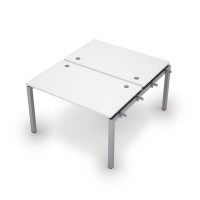 Avance 6МБН.5278 (Белый/алюминий матовый) Бенч-система на 2 рабочих места, начальный модуль