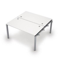 Avance 6МБН.5279 (Белый/алюминий матовый) Бенч-система на 2 рабочих места, начальный модуль