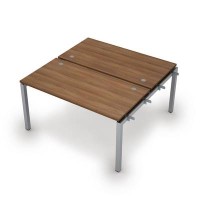 Avance 6МБН.5279 (Шамони темный/алюминий матовый) Бенч-система на 2 рабочих места, начальный модуль