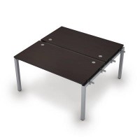 Avance 6МБН.5279 (Венге/алюминий матовый) Бенч-система на 2 рабочих места, начальный модуль