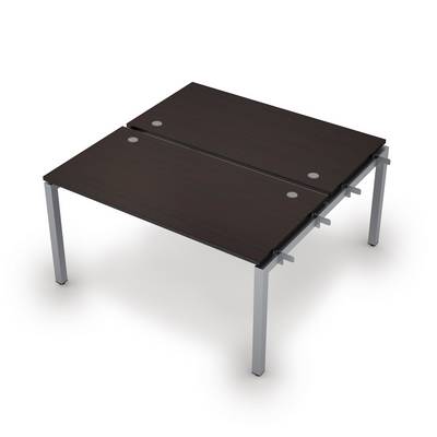 Avance 6МБН.5279 (Венге/алюминий матовый) Бенч-система на 2 рабочих места, начальный модуль