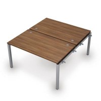 Avance 6МБН.5289 (Шамони темный/алюминий матовый) Бенч-система на 2 рабочих места, начальный модуль