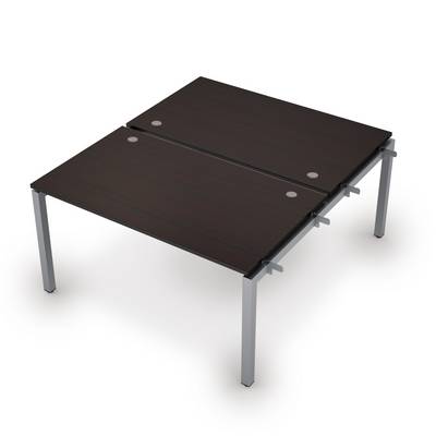 Avance 6МБН.5289 (Венге/алюминий матовый) Бенч-система на 2 рабочих места, начальный модуль