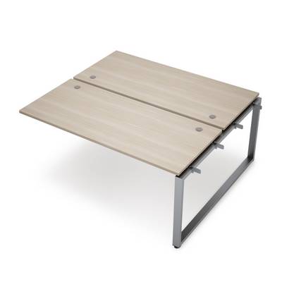 Avance 6МБС-О.6289 (Шамони светлый/алюминий матовый) Бенч-система на 2 рабочих места, средний модуль