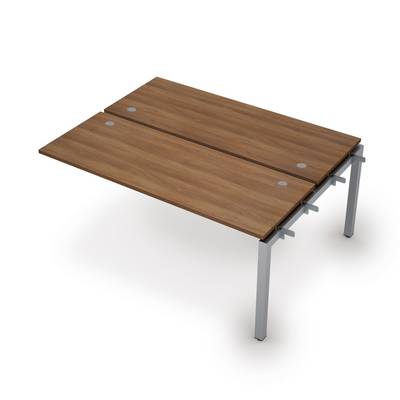 Avance 6МБС.5264 (Шамони темный/алюминий матовый) Бенч-система на 2 рабочих места, средний модуль