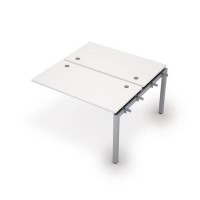 Avance 6МБС.5268 (Белый/алюминий матовый) Бенч-система на 2 рабочих места, средний модуль