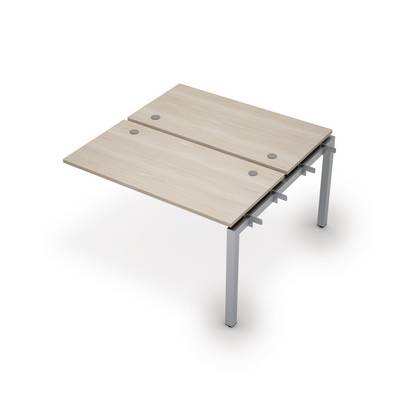 Avance 6МБС.5268 (Шамони светлый/алюминий матовый) Бенч-система на 2 рабочих места, средний модуль