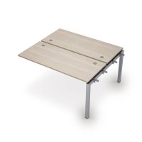 Avance 6МБС.5269 (Шамони светлый/алюминий матовый) Бенч-система на 2 рабочих места, средний модуль