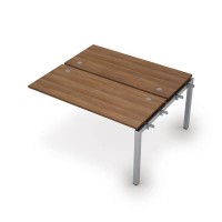 Avance 6МБС.5269 (Шамони темный/алюминий матовый) Бенч-система на 2 рабочих места, средний модуль