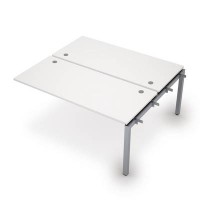 Avance 6МБС.5274 (Белый/алюминий матовый) Бенч-система на 2 рабочих места, средний модуль