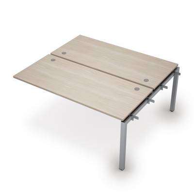 Avance 6МБС.5274 (Шамони светлый/алюминий матовый) Бенч-система на 2 рабочих места, средний модуль