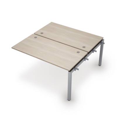 Avance 6МБС.5279 (Шамони светлый/алюминий матовый) Бенч-система на 2 рабочих места, средний модуль