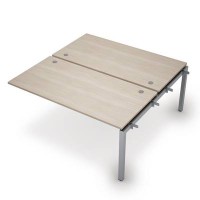 Avance 6МБС.5284 (Шамони светлый/алюминий матовый) Бенч-система на 2 рабочих места, средний модуль