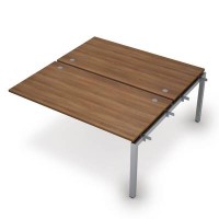 Avance 6МБС.5284 (Шамони темный/алюминий матовый) Бенч-система на 2 рабочих места, средний модуль