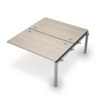 Avance 6МБС.5289 (Шамони светлый/алюминий матовый) Бенч-система на 2 рабочих места, средний модуль