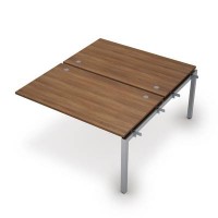 Avance 6МБС.5289 (Шамони темный/алюминий матовый) Бенч-система на 2 рабочих места, средний модуль