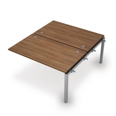 Avance 6МБС.5289 (Шамони темный/алюминий матовый) Бенч-система на 2 рабочих места, средний модуль