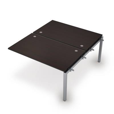 Avance 6МБС.5289 (Венге/алюминий матовый) Бенч-система на 2 рабочих места, средний модуль