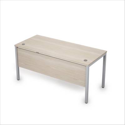 Avance 6МД.004 (Шамони светлый/алюминий матовый) Стол рабочий