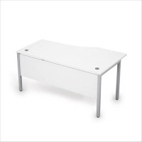 Avance 6МД.020 (Белый/алюминий матовый) Стол криволинейный левый
